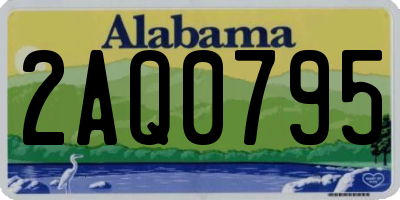 AL license plate 2AQ0795