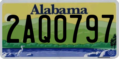 AL license plate 2AQ0797