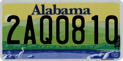 AL license plate 2AQ0810
