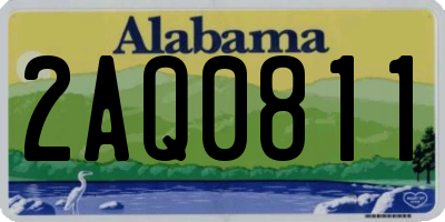 AL license plate 2AQ0811