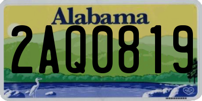 AL license plate 2AQ0819
