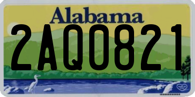 AL license plate 2AQ0821