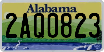 AL license plate 2AQ0823