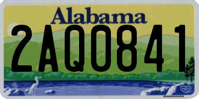 AL license plate 2AQ0841