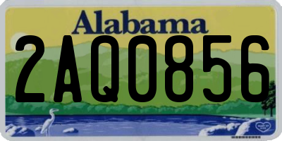 AL license plate 2AQ0856