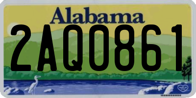 AL license plate 2AQ0861