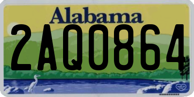 AL license plate 2AQ0864