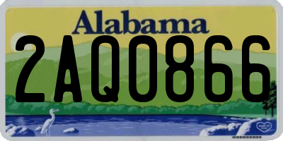 AL license plate 2AQ0866