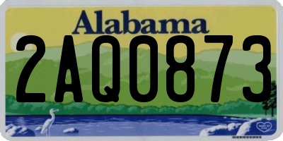 AL license plate 2AQ0873