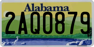 AL license plate 2AQ0879