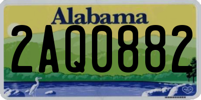AL license plate 2AQ0882