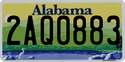 AL license plate 2AQ0883