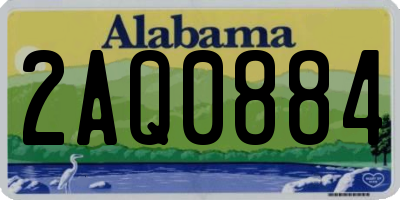 AL license plate 2AQ0884