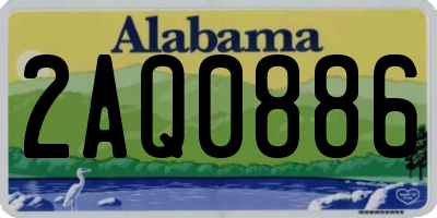 AL license plate 2AQ0886