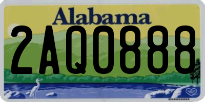 AL license plate 2AQ0888