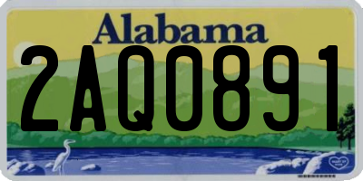 AL license plate 2AQ0891