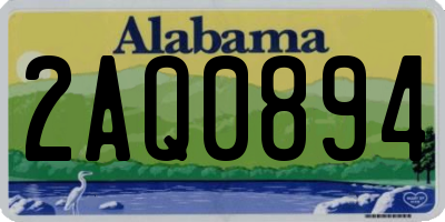 AL license plate 2AQ0894