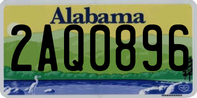 AL license plate 2AQ0896