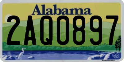 AL license plate 2AQ0897