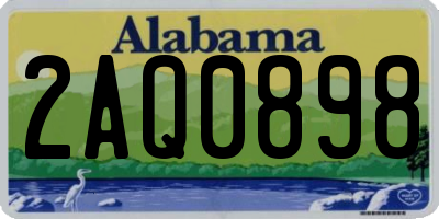 AL license plate 2AQ0898