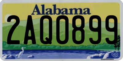 AL license plate 2AQ0899