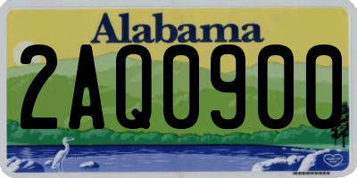 AL license plate 2AQ0900