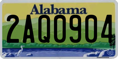 AL license plate 2AQ0904