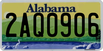 AL license plate 2AQ0906