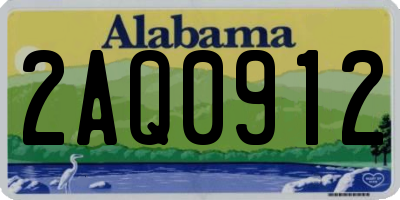 AL license plate 2AQ0912