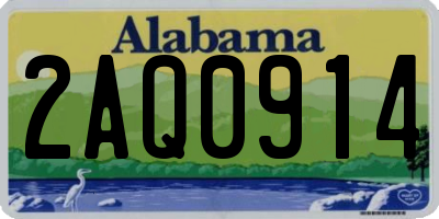 AL license plate 2AQ0914