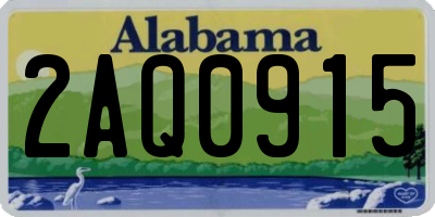 AL license plate 2AQ0915