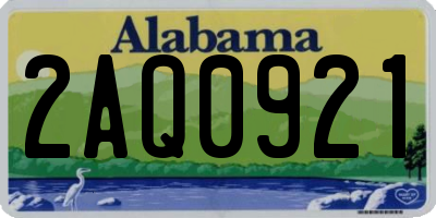 AL license plate 2AQ0921