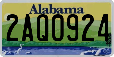 AL license plate 2AQ0924