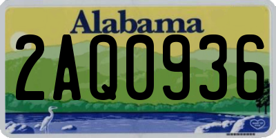 AL license plate 2AQ0936