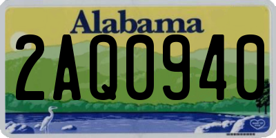 AL license plate 2AQ0940