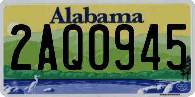 AL license plate 2AQ0945