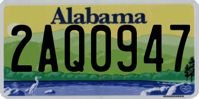 AL license plate 2AQ0947