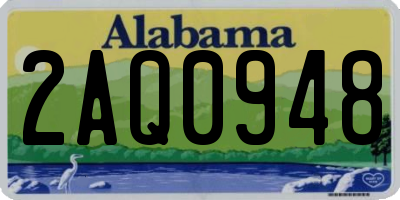 AL license plate 2AQ0948