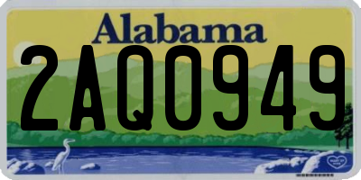 AL license plate 2AQ0949