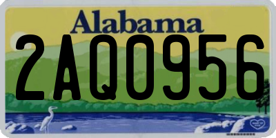 AL license plate 2AQ0956