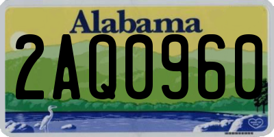 AL license plate 2AQ0960