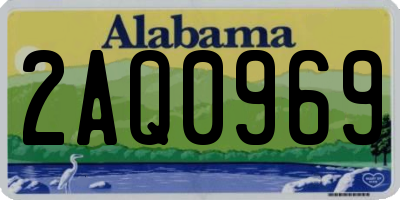 AL license plate 2AQ0969