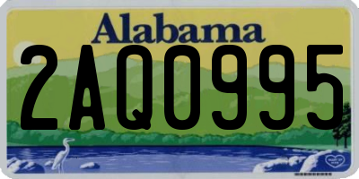 AL license plate 2AQ0995