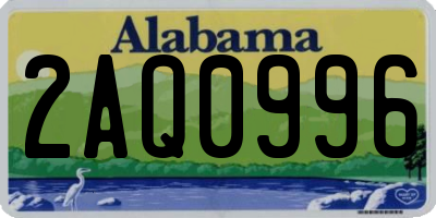 AL license plate 2AQ0996