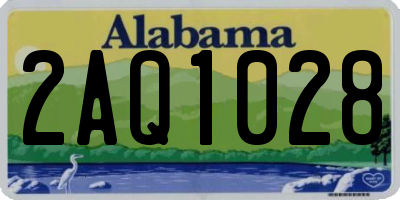 AL license plate 2AQ1028
