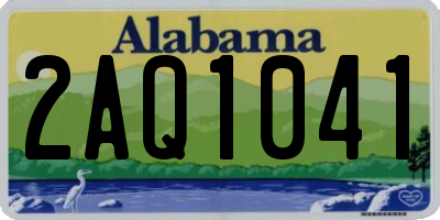 AL license plate 2AQ1041