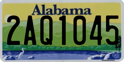 AL license plate 2AQ1045