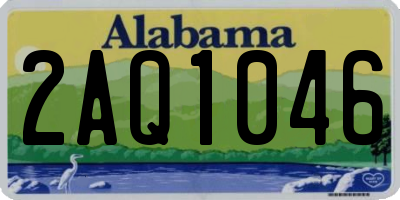 AL license plate 2AQ1046
