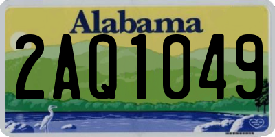 AL license plate 2AQ1049