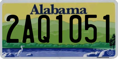 AL license plate 2AQ1051